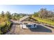 Covered picnic pavilion with tables and trash receptacle at 16626 Point Rock Dr, Winter Garden, FL 34787