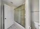Bathroom with shower/tub combo and tile floor at 1878 Algonquin Ave, Deltona, FL 32725