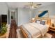 Light and airy bedroom with wood floors and large closet at 1878 Algonquin Ave, Deltona, FL 32725