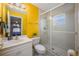 Bathroom with shower and single vanity at 412 Vista Dr, Davenport, FL 33897