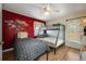 Bedroom with bunk beds and Cars themed wall at 412 Vista Dr, Davenport, FL 33897