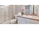 Bathroom with shower/tub combo and vanity at 4732 Vero Beach Pl, Kissimmee, FL 34746