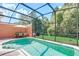 Private screened-in pool and patio area at 4732 Vero Beach Pl, Kissimmee, FL 34746