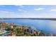 Expansive lake view with waterfront homes and community amenities at 8010 Firenze Blvd, Orlando, FL 32836