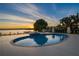 Inviting pool and spa, sunset view at 8010 Firenze Blvd, Orlando, FL 32836