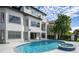 Resort-style pool and spa, adjacent to home at 8010 Firenze Blvd, Orlando, FL 32836