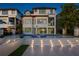 Expansive pool and spa at night at 8010 Firenze Blvd, Orlando, FL 32836