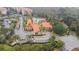 Aerial view showing resort-style pool and community clubhouse at 8010 Tuscany Way # 5302, Davenport, FL 33896