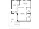 Floor plan of a home with a porch, living room, and eat-in kitchen at 1209 S Myrtle Ave, Sanford, FL 32771