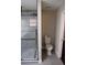 Clean bathroom with toilet and frameless shower at 17211 Se 160Th Avenue Rd, Weirsdale, FL 32195