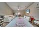 Elegant dining area with a long white table at 1748 Christina Lee Lane, St Cloud, FL 34769