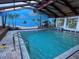 Tropical-themed heated pool with mural at 2301 S Atlantic Ave # 240, Daytona Beach, FL 32118
