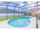 Inviting screened pool with patio furniture at 2501 Dharma Cir, Kissimmee, FL 34746