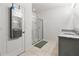 Main bathroom with double vanity and large shower at 3627 Crimson Clover Dr, Mount Dora, FL 32757