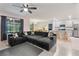 Open concept living room, kitchen, and dining area at 3627 Crimson Clover Dr, Mount Dora, FL 32757