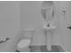 Clean and modern powder room with pedestal sink at 368 Belmond Dr, Debary, FL 32713