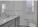 Modern bathroom with single vanity and toilet at 368 Belmond Dr, Debary, FL 32713