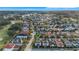 Aerial view of house location, pinpointed in a neighborhood at 7400 Soiree Way, Reunion, FL 34747