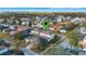 Aerial view showing house location with pin, in a residential neighborhood at 7400 Soiree Way, Reunion, FL 34747