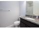 Simple bathroom with granite countertop and single sink at 223 Cherokee Hill, Deland, FL 32724