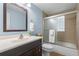 Clean bathroom with tiled shower/tub combo and vanity at 514 S Crystal Lake Dr, Orlando, FL 32803