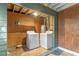 Laundry area with washer and dryer in unfinished space at 514 S Crystal Lake Dr, Orlando, FL 32803