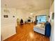 Spacious living room with hardwood floors and fireplace at 567 Rachael Court, Oviedo, FL 32765