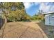 Backyard with mature trees and chain link fence at 637 19Th St, Orlando, FL 32805
