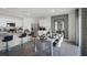 Kitchen with adjacent dining area and view of living room at 1328 Hanoverian Dr, Lake Alfred, FL 33850