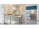 Double vanity bathroom with granite countertop at 1332 Hanoverian Dr, Lake Alfred, FL 33850