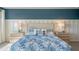 Serene main bedroom boasts a king-size bed and coastal decor at 1332 Hanoverian Dr, Lake Alfred, FL 33850