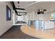 Modern common area with a circular bar and seating at 150 E Robinson St # 1011, Orlando, FL 32801