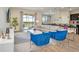 Modern living room with sectional sofa, pool view, and stylish accents at 1721 Kona Ln, Davenport, FL 33897