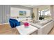 Spacious living room with large TV, comfy seating, and access to a pool at 1721 Kona Ln, Davenport, FL 33897