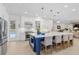 Bright kitchen featuring a large island and stainless steel appliances at 19106 Sheldon St, Orlando, FL 32833