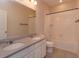 Bathroom with double vanity, and shower/tub combo at 2232 Donahue Dr, Ocoee, FL 34761