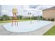 Community splash pad with various water features and a grassy area at 351 Lazio Cir, Debary, FL 32713
