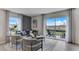 Cozy living room with sliding door access to a patio at 6587 Leo Ln, St Cloud, FL 34773