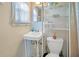 Small bathroom with a toilet and sink at 805 Wingo St, Orlando, FL 32803