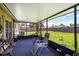 Relaxing screened porch with patio furniture and backyard view at 6655 Durango Ct, Orlando, FL 32809