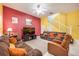 Living Room with brown sofas and a large flat-screen TV at 111 Vista Dr, Davenport, FL 33897