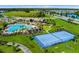 Community pool, tennis courts, and walking paths at 11868 Pulitzer Pl, Orlando, FL 32832