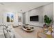Open living area with light walls, modern furniture, and large windows at 16106 Pendio Dr, Bella Collina, FL 34756
