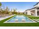 Luxury pool with patio and artificial turf at 16106 Pendio Dr, Bella Collina, FL 34756