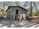 Barn featuring ample storage and workspace, perfect for projects and equipment, and secluded in the woods at 221 Se 125Th Terrace Rd, Silver Springs, FL 34488