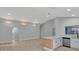 Open concept living room and kitchen with vaulted ceilings at 326 Morning Creek Cir, Apopka, FL 32712