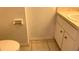 Small bathroom with toilet and vanity sink at 5123 Picadilly Circus Ct # 2, Orlando, FL 32839
