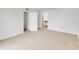 Spacious bedroom has neutral carpet, white walls, closet, and easy access to bathroom at 542 Orange Dr # 22, Altamonte Springs, FL 32701