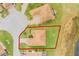 Aerial view showing home lot at 5521 Hogan Ln, Winter Haven, FL 33884