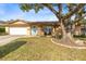 Ranch-style home with mature landscaping and a large tree at 719 Dawson Ave, Orlando, FL 32825